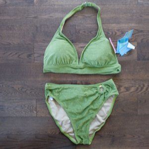 NWT Beach Bay Green 2 piece Bikini